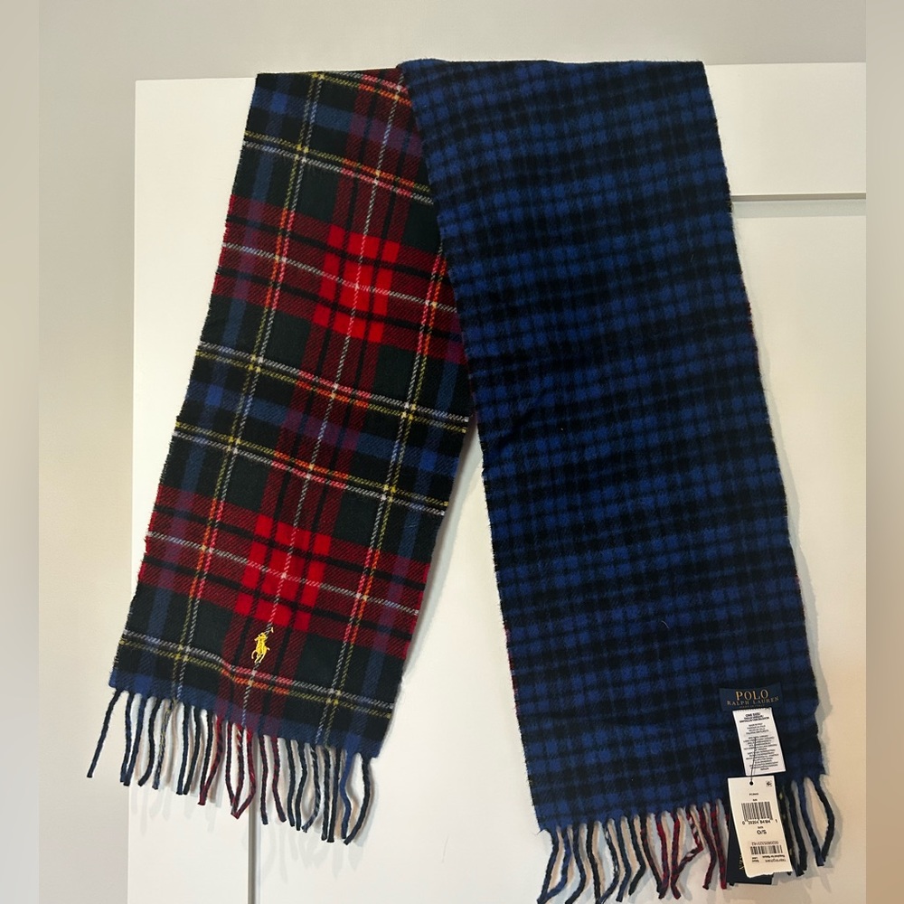 Ralph Lauren Polo Men’s Plaid Scarf (brand new)